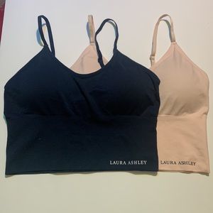 Laura Ashley bra navy blue and light pink